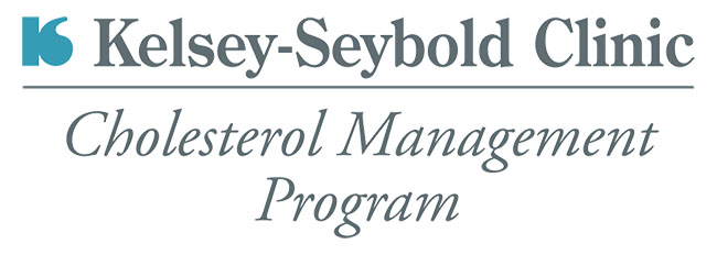 Kelsey-Seybold Clinic logo above the words, cholesterol management program.